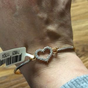 Gold and Faux Diamond Bracelet